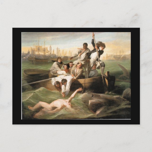 Watson and the Shark, by John Singleton Copley Postcard (Front)