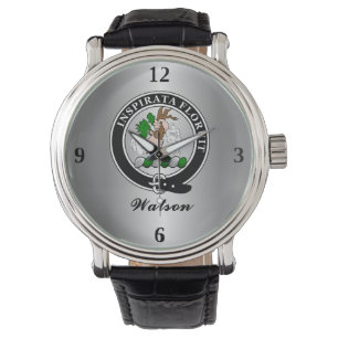 Watson Clan Badge Personalized Watch
