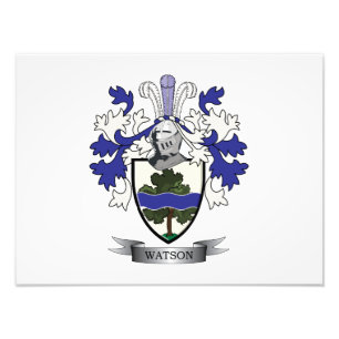 Watson Family Crest Coat of Arms Photo Print