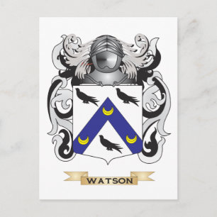 Watson Family Crest (Coat of Arms) Postcard