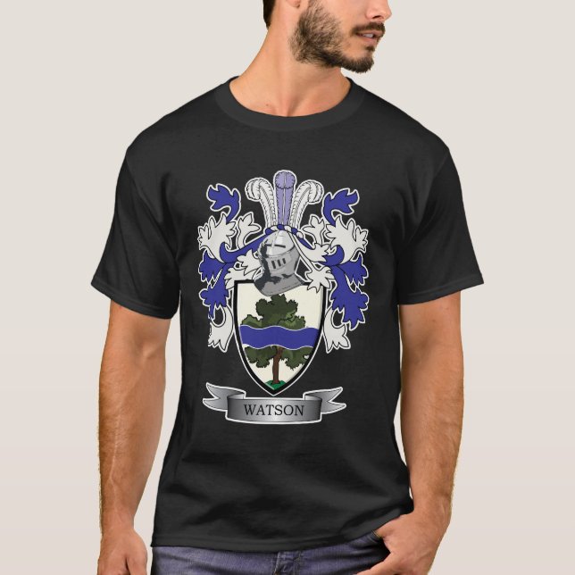 Watson Family Crest Coat of Arms T-Shirt (Front)