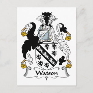Watson Family Crest Postcard