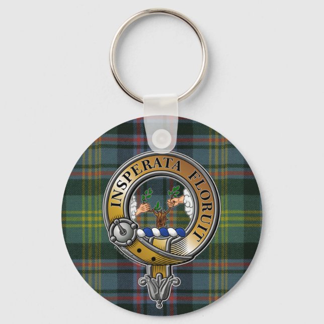 Watson Tartan & Badge Key Ring (Front)