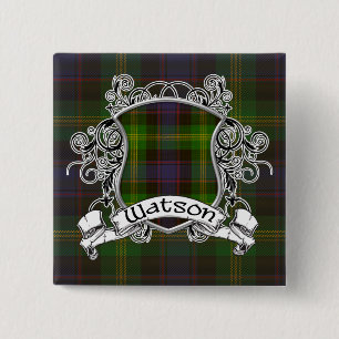 Watson Tartan Shield 15 Cm Square Badge