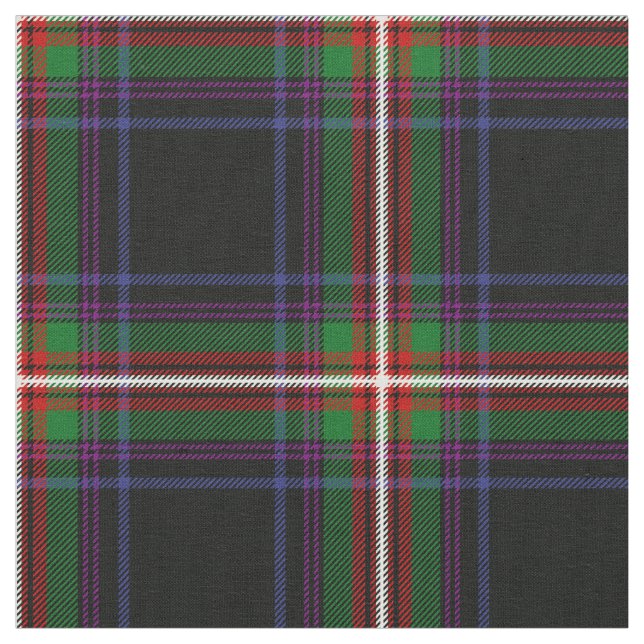 Watt Tartan Print Fabric (Close Up)