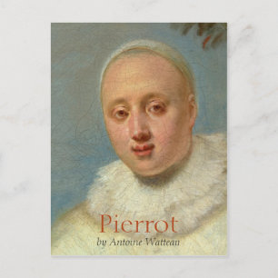 Watteau Italian Comedians Pierrot CC0719 Postcard