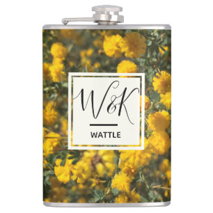 Wattle Hip Flask