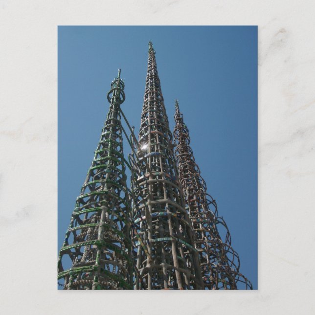 Watts Towers Postcard (Front)