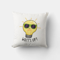 Watts Up Funny Light Bulb Pun