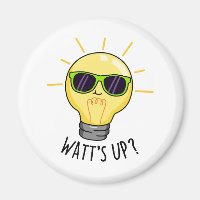 Watts Up Funny Light Bulb Pun