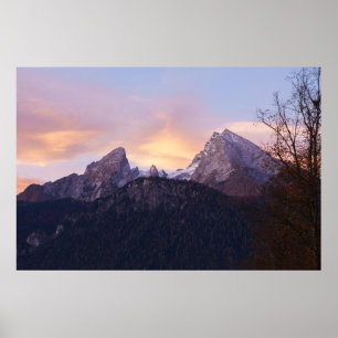 Watzmann Mountain At Sunrise Poster