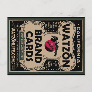 Watzón Brand Vintage © Postcard