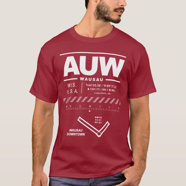 Wausau Downtown Airport AUW T-Shirt (Front)