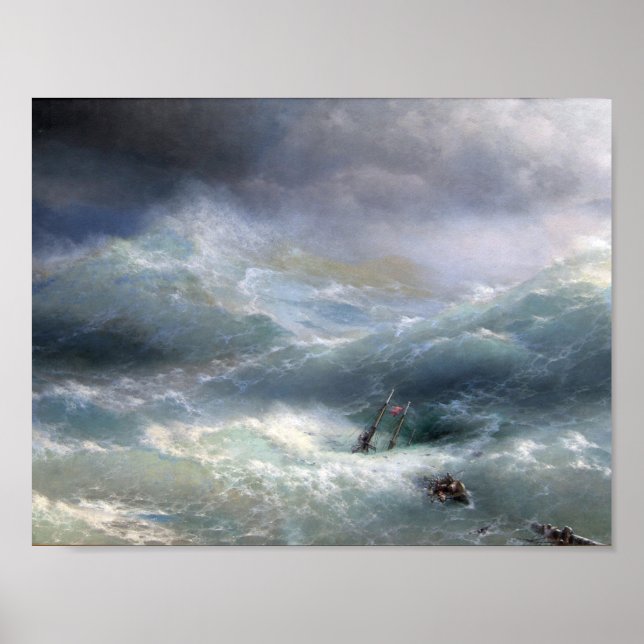 Wave (1889), Ivan Aivazovsky Poster (Front)