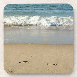 Wave and Footprints - Coaster