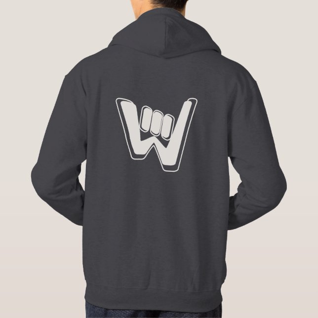 Wave and Walk Off-White Logo Essential Hoodie (Back)