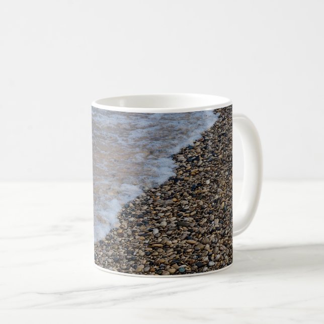 Wave Ashore Painterly Coffee Mug (Front Right)