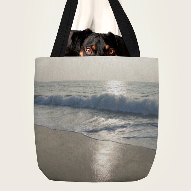 Wave at Sunset Tote Bag (Creator Uploaded)