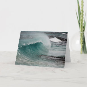 Wave Breaker In Tasmania Card