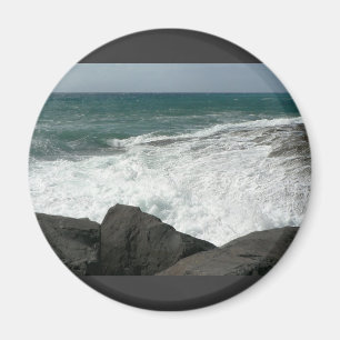 Wave Breaking On Big Rocks Magnet
