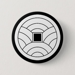 Wave coin 6 cm round badge