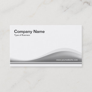 Wave Contour - 40pc Grey Business Card