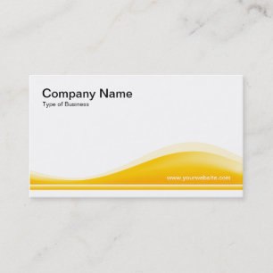 Wave Contour - Amber Business Card