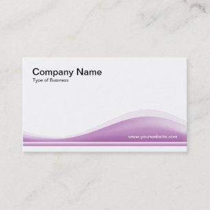 Wave Contour - Pale Purple Business Card