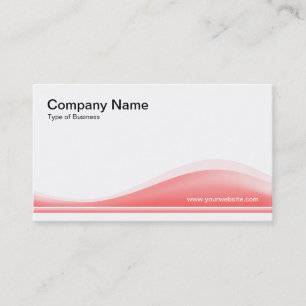 Wave Contour - Soft Pink Business Card