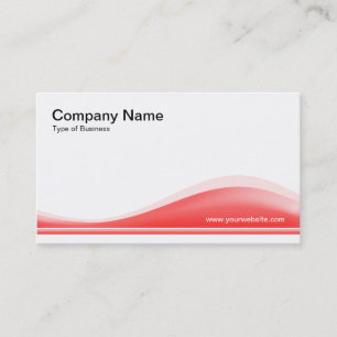 Wave Contour - Tropical Pink Business Card