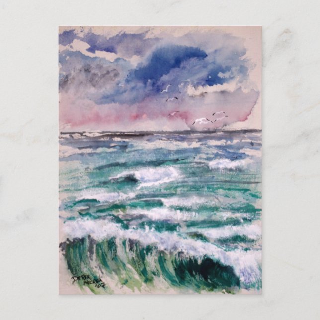 Wave Crash Postcard (Front)