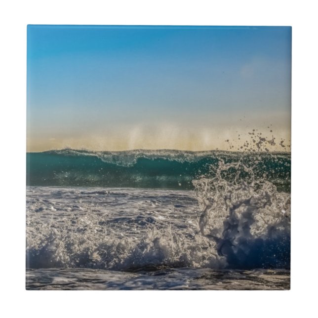 Wave Crashing to Shore Tile (Front)
