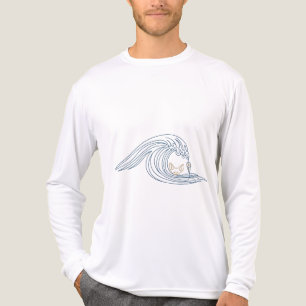 Wave Explorer – Desert Fox & Compass Design Tri-Blend Shirt