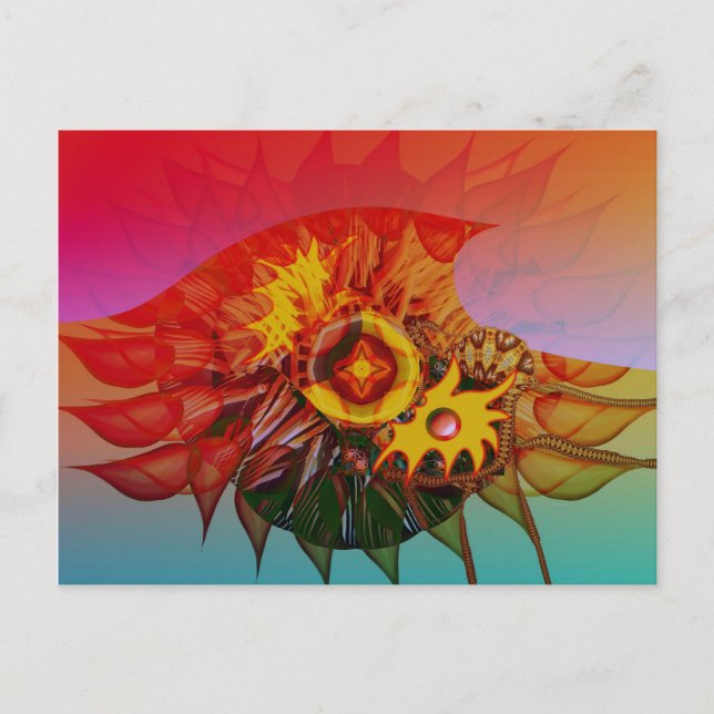 Wave flower postcard (Front)