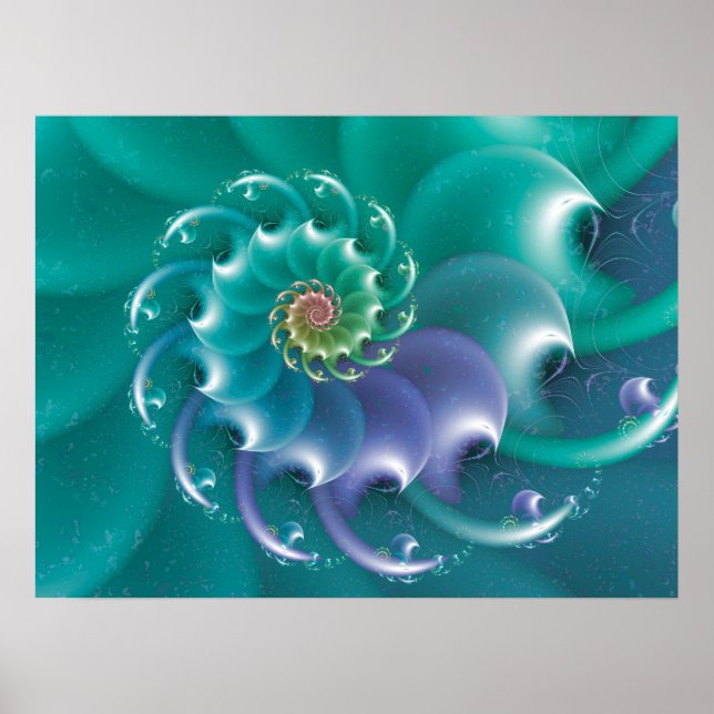Wave Fractal Poster (Front)