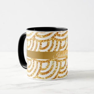 Wave Gold Sun Glitter Boho Popular Collection Mug