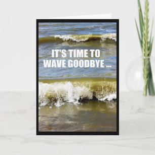 Wave Goodbye To Your Teens - Happy 20th Birthday Card