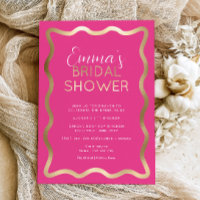 Wave Hot Pink Bridal Shower