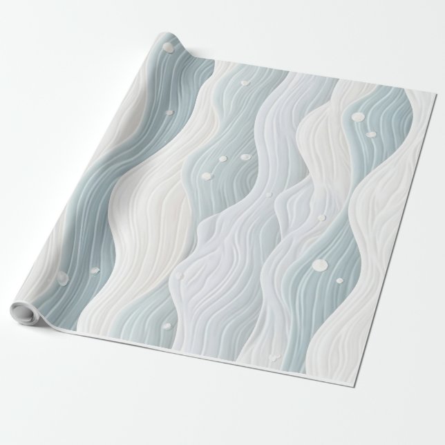 Wave in action wrapping paper (Unrolled)