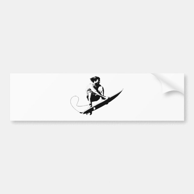 Wave jumping bumper sticker (Front)