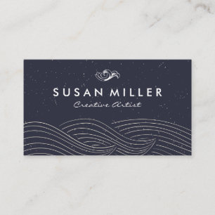 Wave Lines Creative Business Card