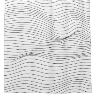 Wave Lines Pattern Abstract Background.art, wave,  Shower Curtain