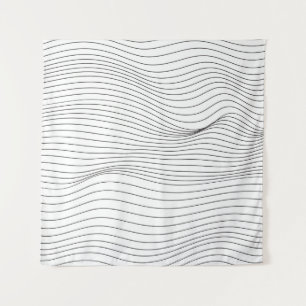 Wave Lines Pattern Abstract Background.art, wave, Tapestry