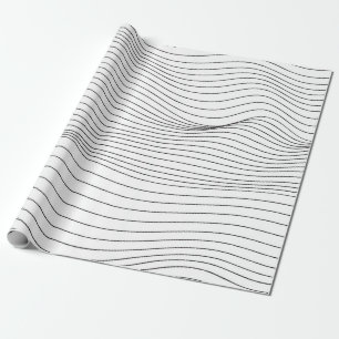 Wave Lines Pattern Abstract Background.art, wave, Wrapping Paper