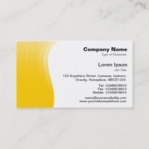 Wave Margin - Amber Business Card