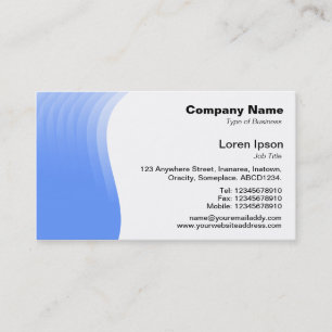 Wave Margin - Baby Blue Business Card