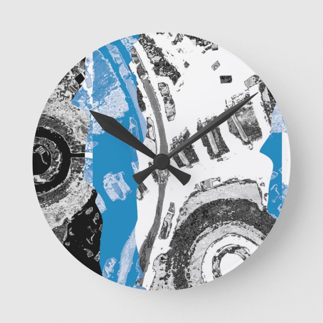 Wave Mechanism – Custom Wall Clock (10.75", Round (Front)
