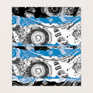 Wave Mechanism Horizontal Tent Fold Business Card