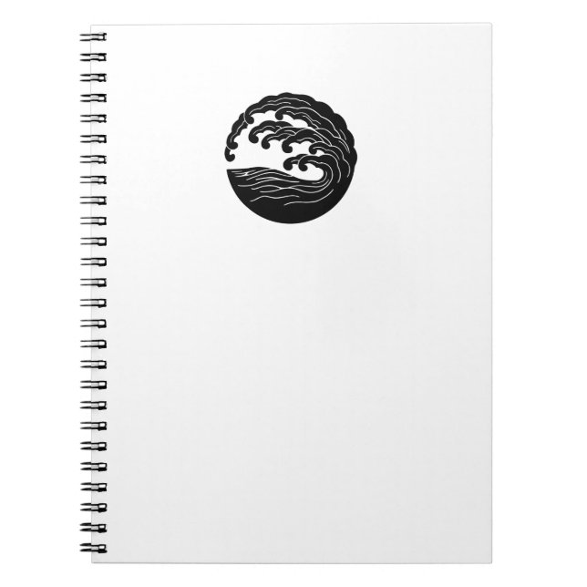Wave Mon Notebook White (Front)