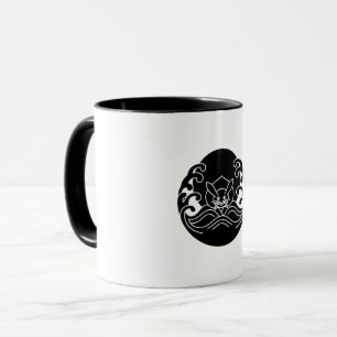 Wave moon rabbit mug